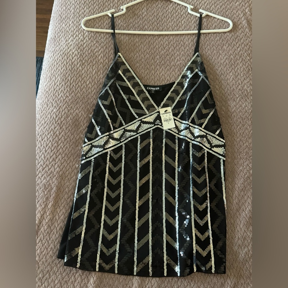 Express Size M Sequin Detail Cami/Top